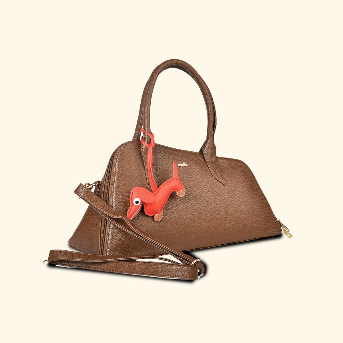 The Midnight Muse Structured Brown Vegan Handbag - Image 1
