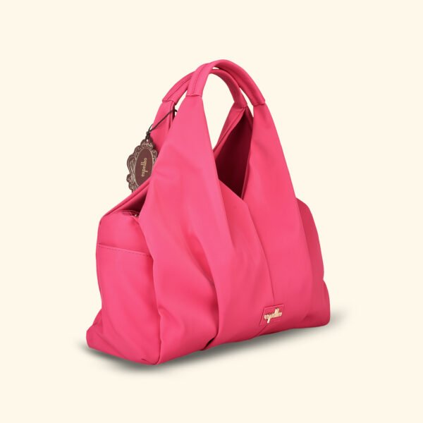 Pink Reverie Sculpted Glam Vegan Handbag – A Bold Statement of Feminine Grace