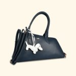The Midnight Muse” Structured Navy Vegan Handbag