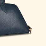 The Midnight Muse” Structured Navy Vegan Handbag - Image 6