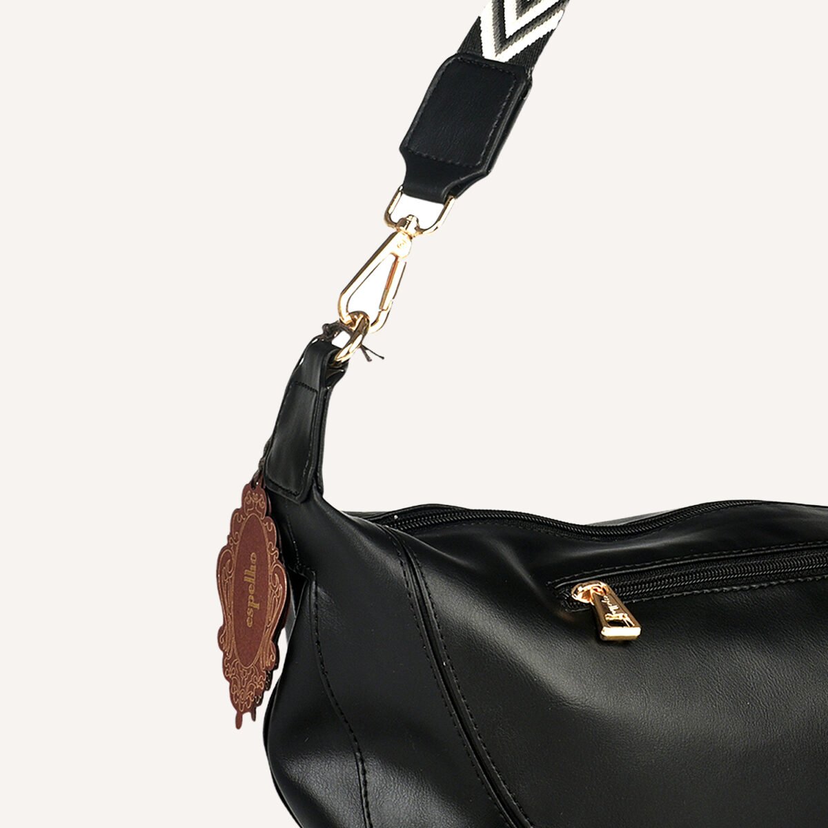 Urban Curve Crescent Sling by Espelho Black - Image 5