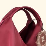 Crimson Reverie Sculpted Glam Vegan Handbag – A Bold Statement of Feminine Grace - Image 8