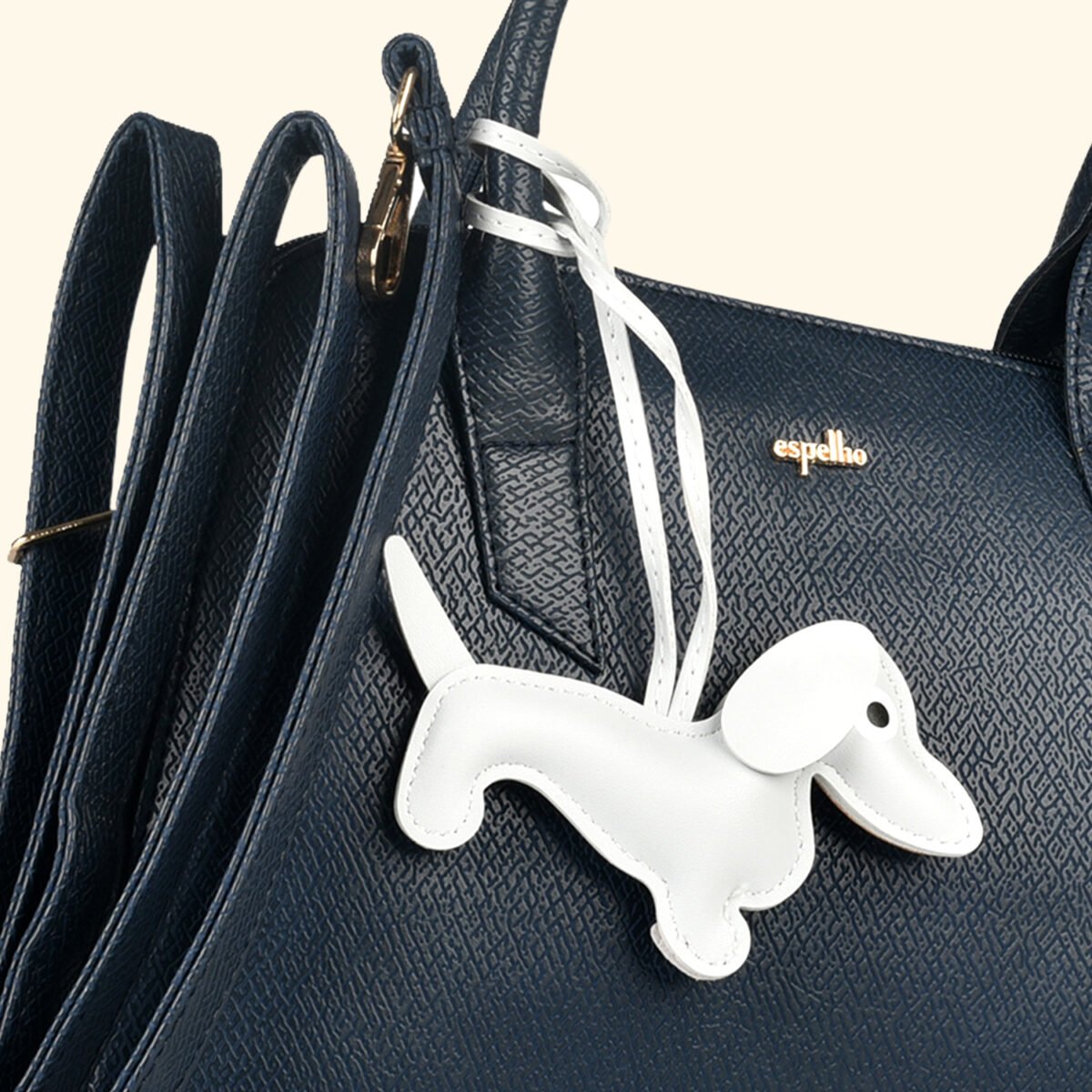 The Midnight Muse” Structured Navy Vegan Handbag - Image 5