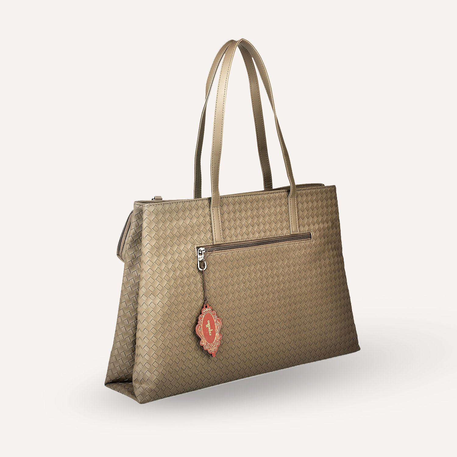 05 Laptop Bag with Mini Pouch Mocha - Image 7