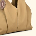 Sandstone Reverie Sculpted Glam Vegan Handbag – A Bold Statement of Feminine Grace - Image 9