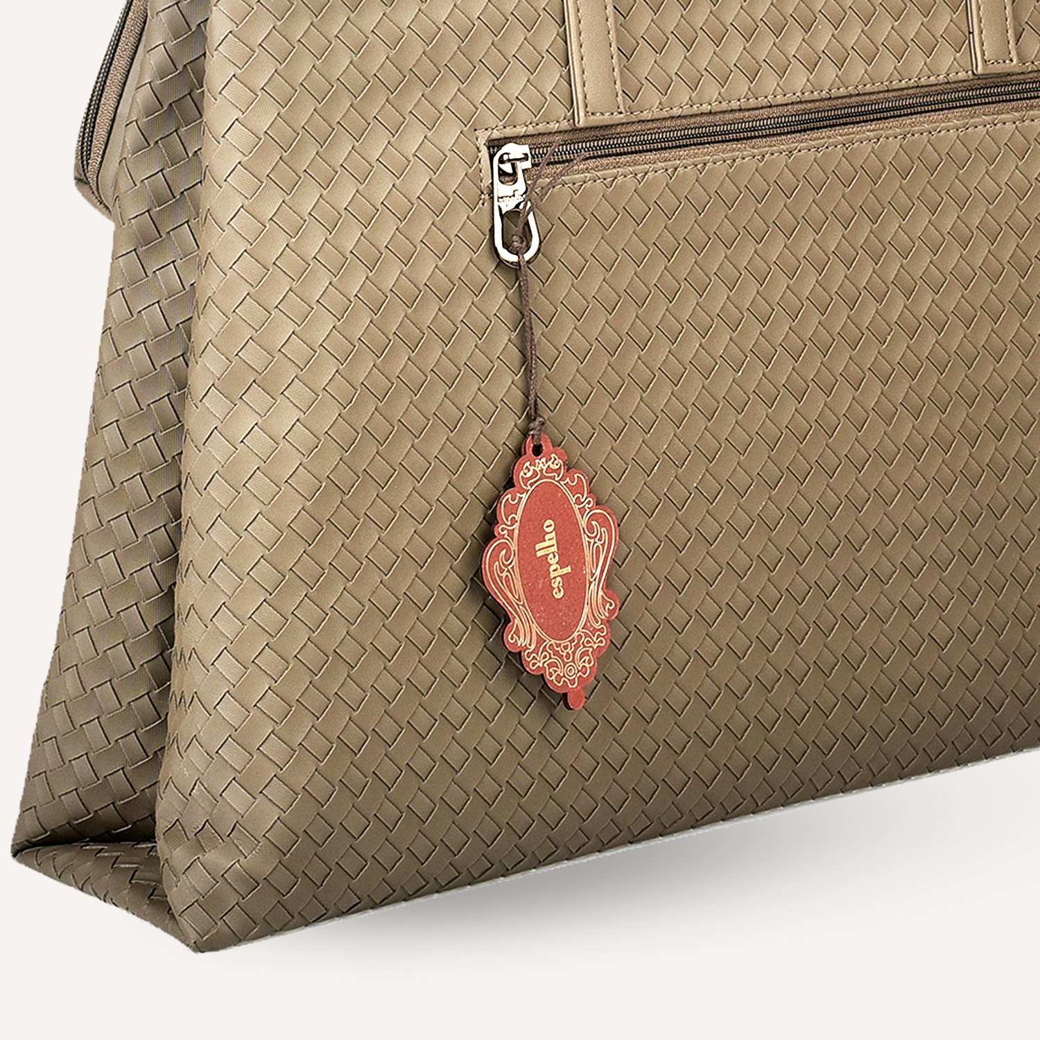 06 Laptop Bag with Mini Pouch Mocha - Image 6