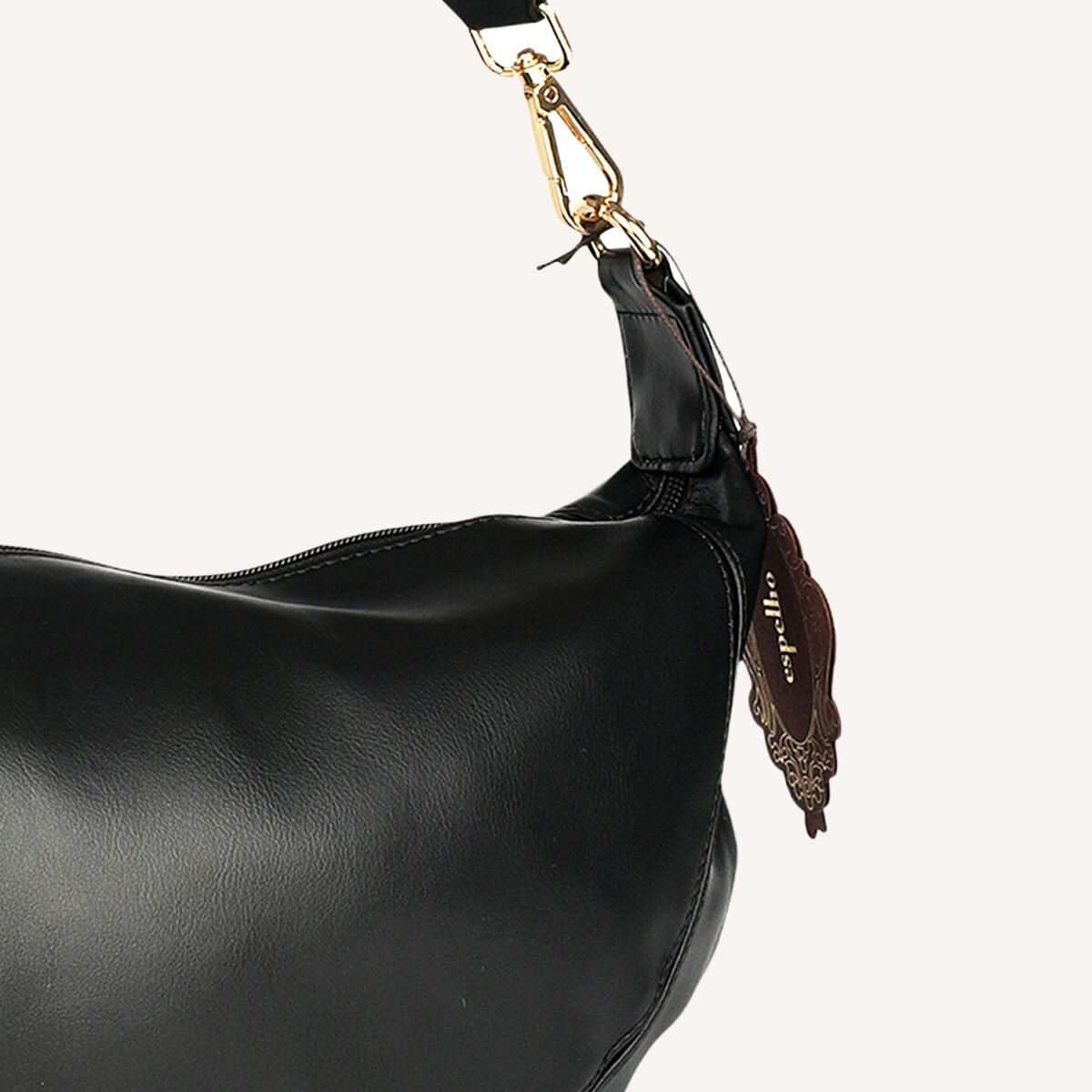 Urban Curve Crescent Sling by Espelho Black - Image 3