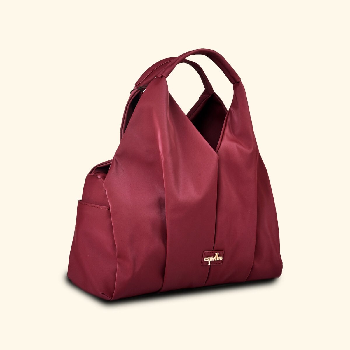 Crimson Reverie Sculpted Glam Vegan Handbag – A Bold Statement of Feminine Grace - Image 1