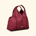 Crimson Reverie Sculpted Glam Vegan Handbag – A Bold Statement of Feminine Grace
