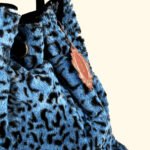 Blue Wild Muse Luxe Leopard Print Vegan Fur Tote – Unleash the Fierce in You - Image 2