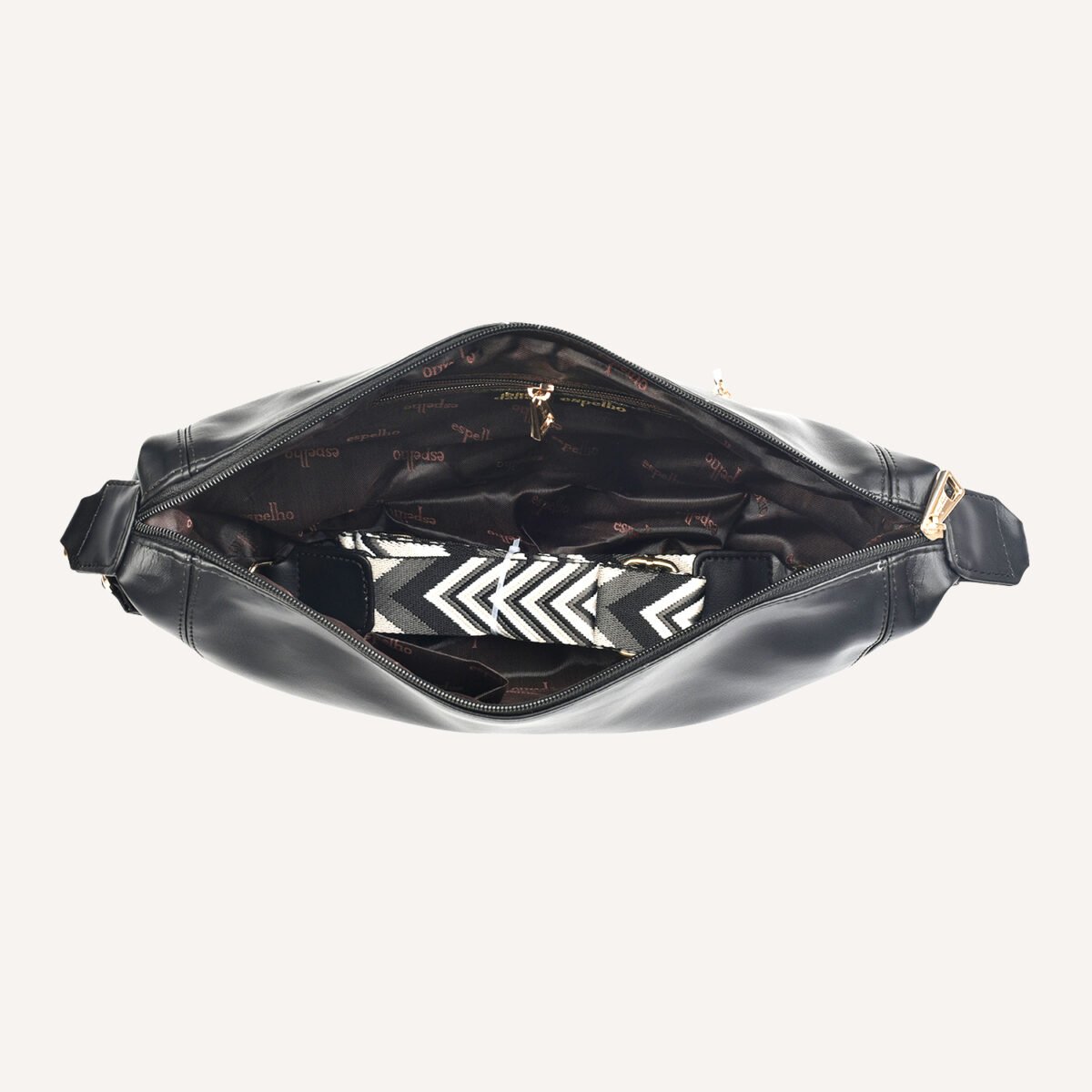 Urban Curve Crescent Sling by Espelho Black - Image 8