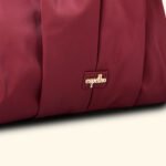 Crimson Reverie Sculpted Glam Vegan Handbag – A Bold Statement of Feminine Grace - Image 2