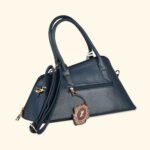 The Midnight Muse” Structured Navy Vegan Handbag - Image 4