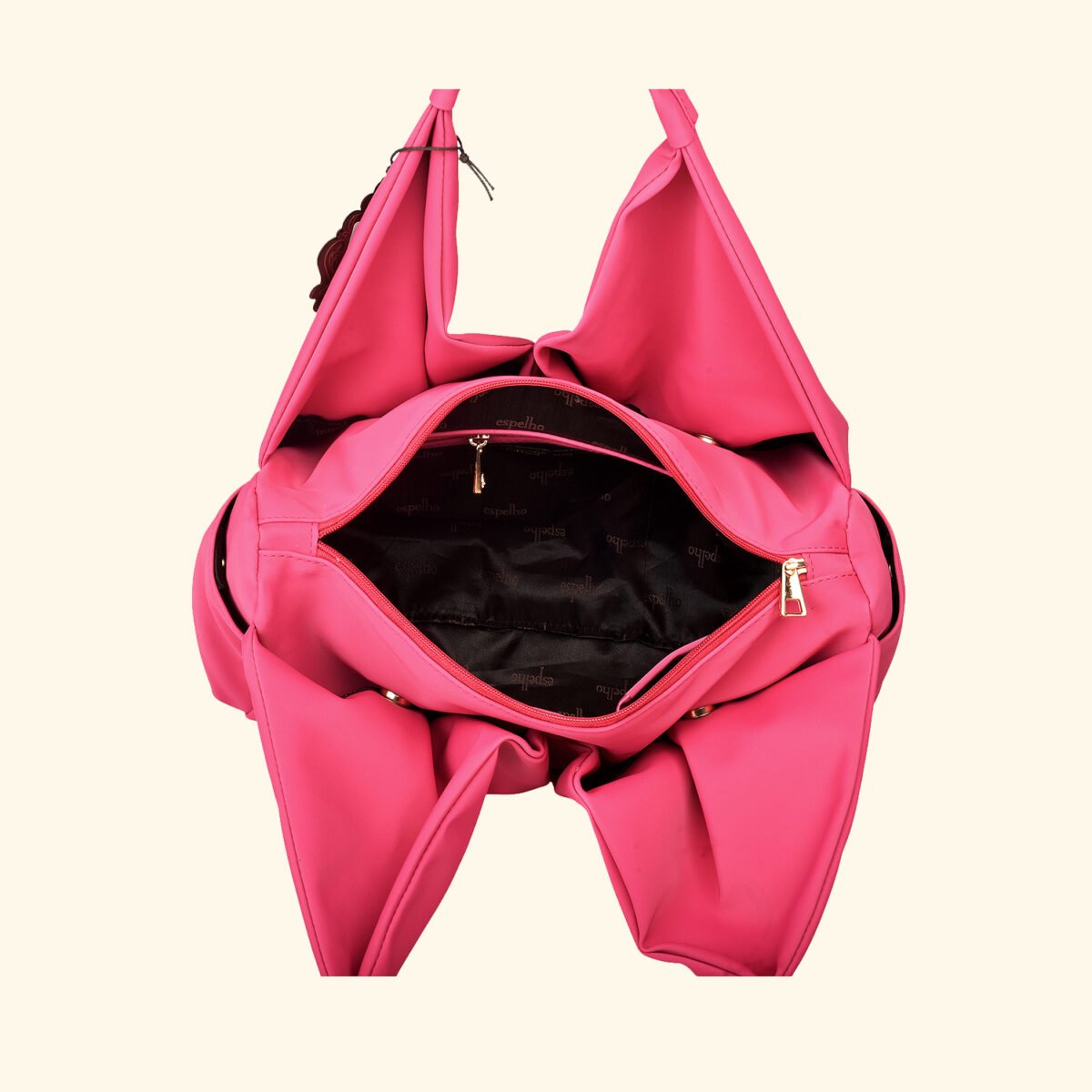 Pink Reverie Sculpted Glam Vegan Handbag – A Bold Statement of Feminine Grace - Image 4