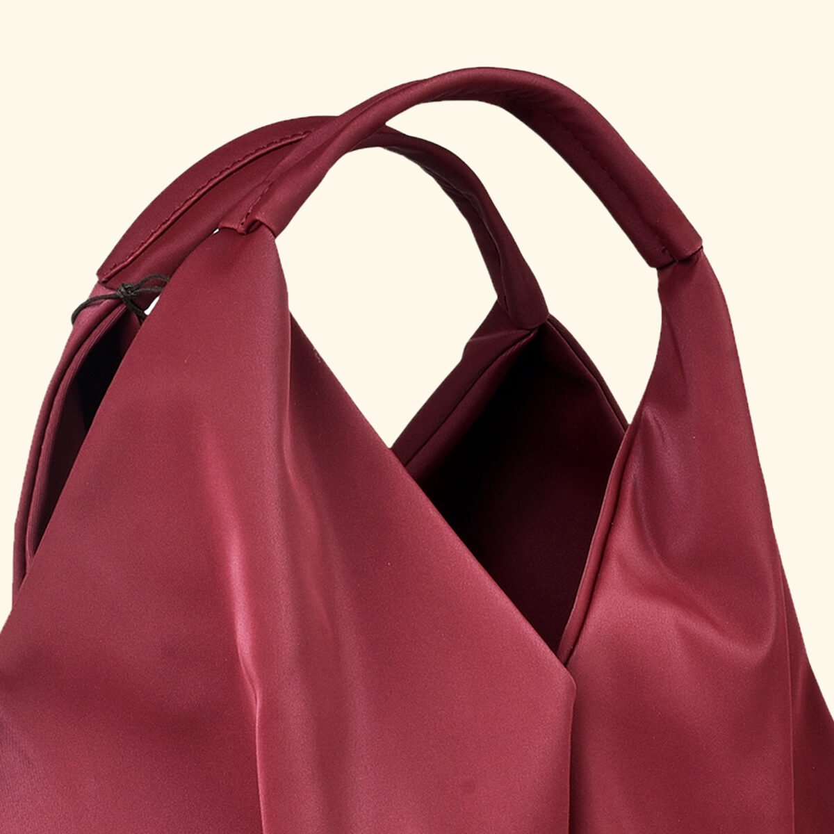 Crimson Reverie Sculpted Glam Vegan Handbag – A Bold Statement of Feminine Grace - Image 3