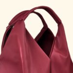Crimson Reverie Sculpted Glam Vegan Handbag – A Bold Statement of Feminine Grace - Image 3