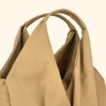 Sandstone Reverie Sculpted Glam Vegan Handbag – A Bold Statement of Feminine Grace - Image 2