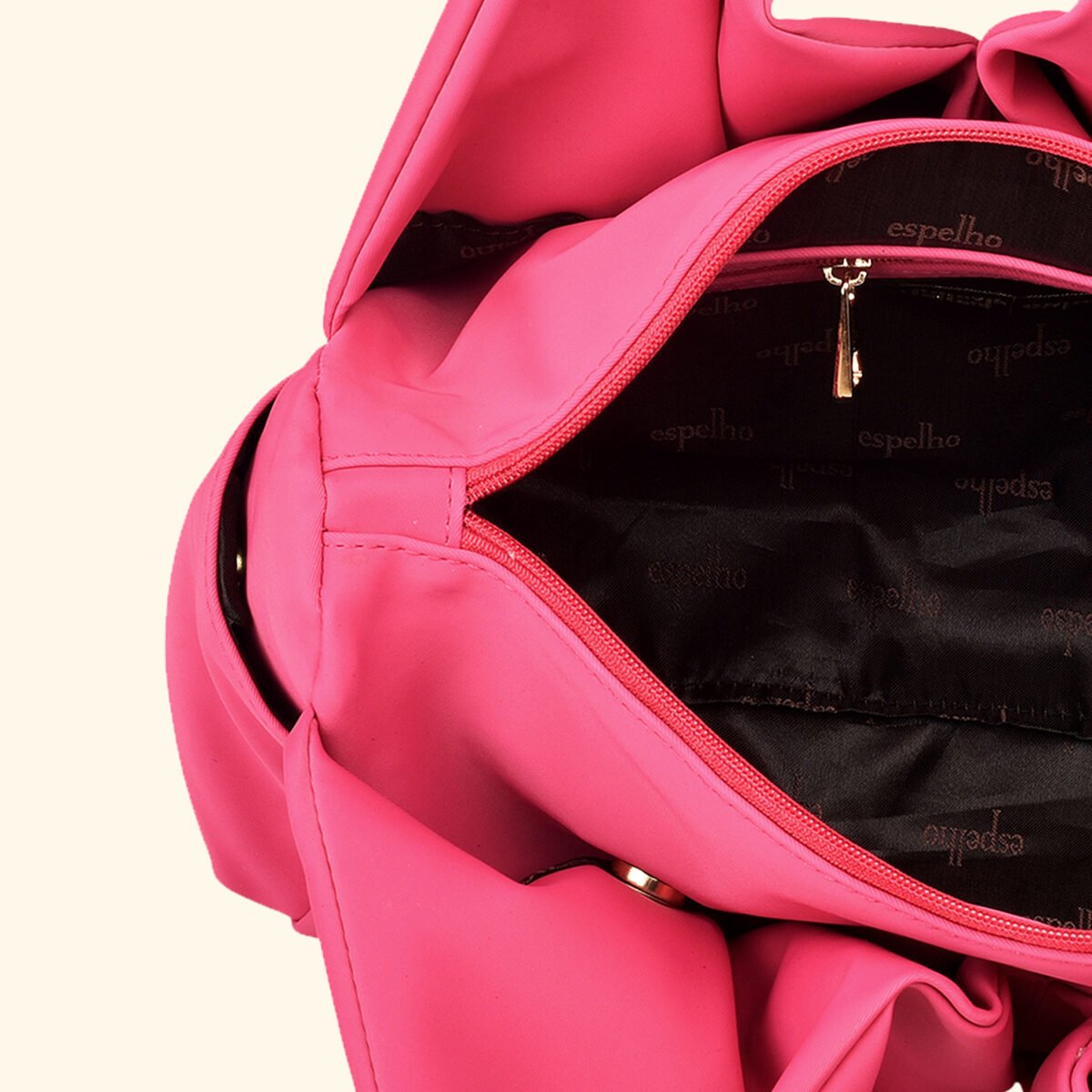 Pink Reverie Sculpted Glam Vegan Handbag – A Bold Statement of Feminine Grace - Image 2