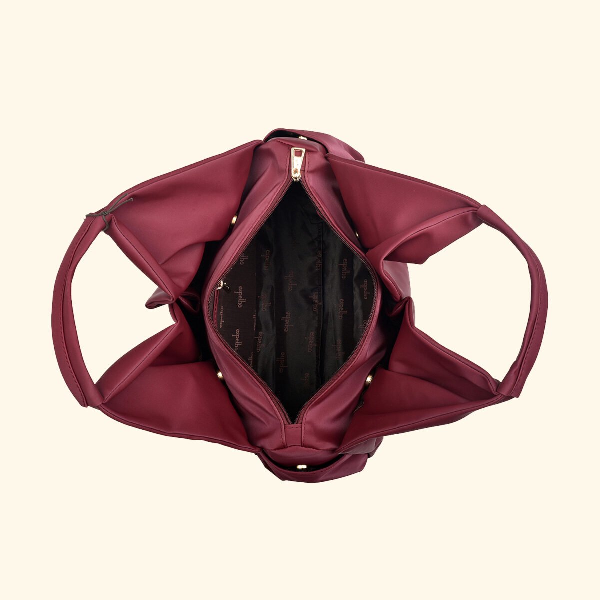 Crimson Reverie Sculpted Glam Vegan Handbag – A Bold Statement of Feminine Grace - Image 4