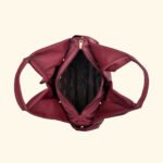 Crimson Reverie Sculpted Glam Vegan Handbag – A Bold Statement of Feminine Grace - Image 4
