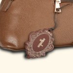 The Midnight Muse Structured Brown Vegan Handbag - Image 7