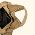 Sandstone Reverie Sculpted Glam Vegan Handbag – A Bold Statement of Feminine Grace - Image 4