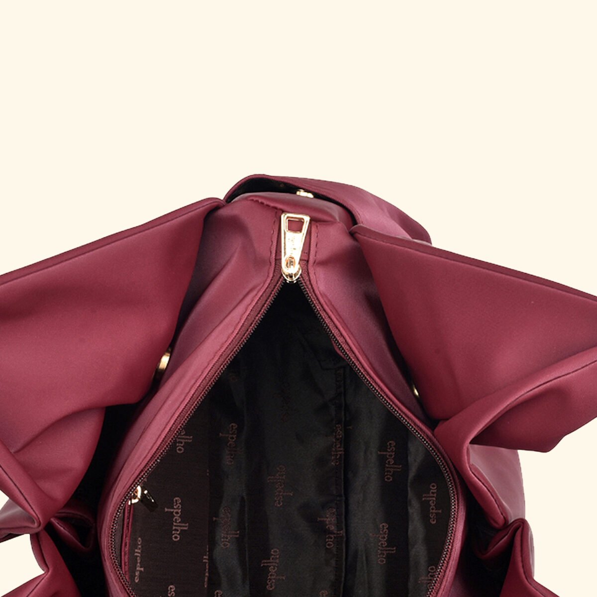 Crimson Reverie Sculpted Glam Vegan Handbag – A Bold Statement of Feminine Grace - Image 5