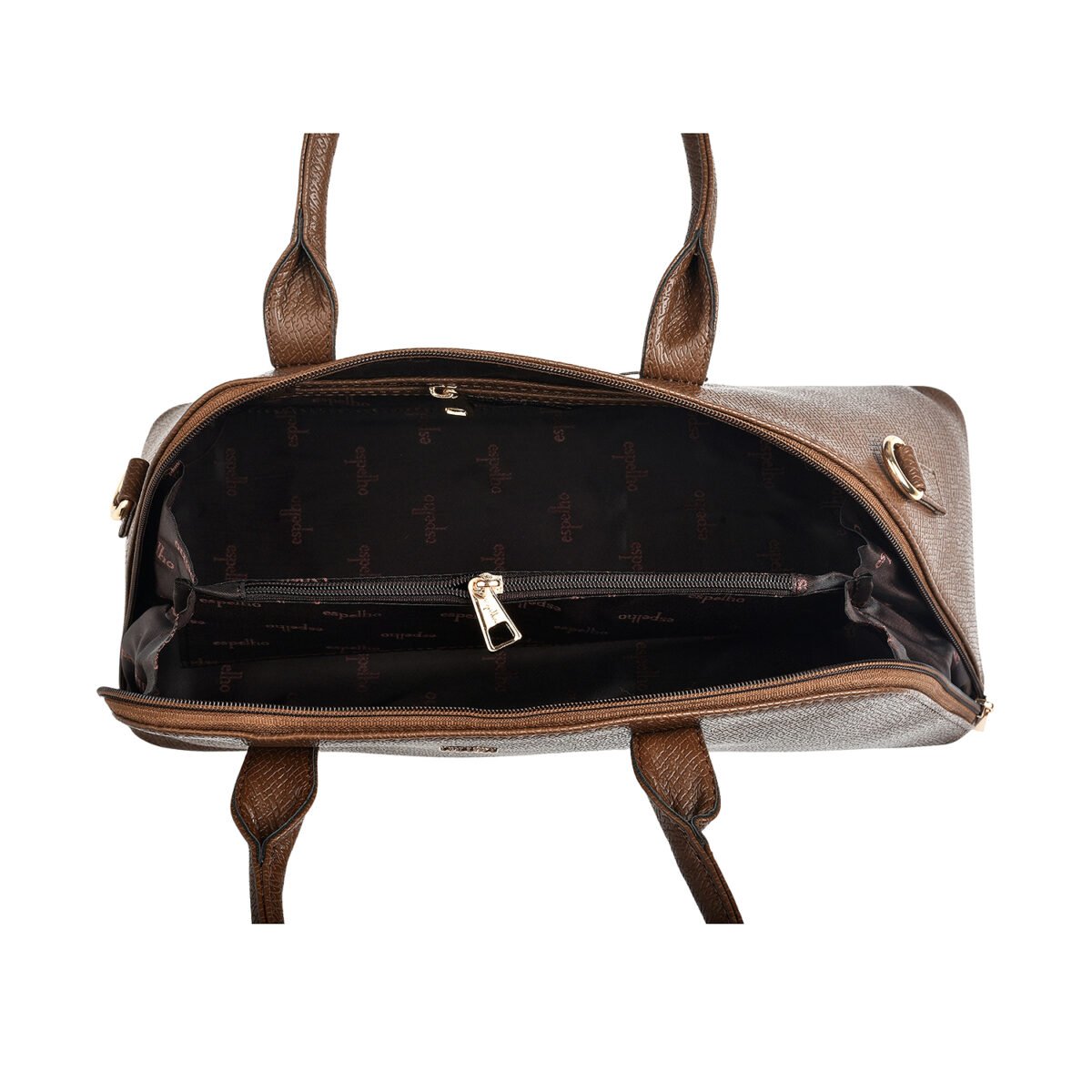 The Midnight Muse Structured Brown Vegan Handbag - Image 12