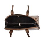 The Midnight Muse Structured Brown Vegan Handbag - Image 12