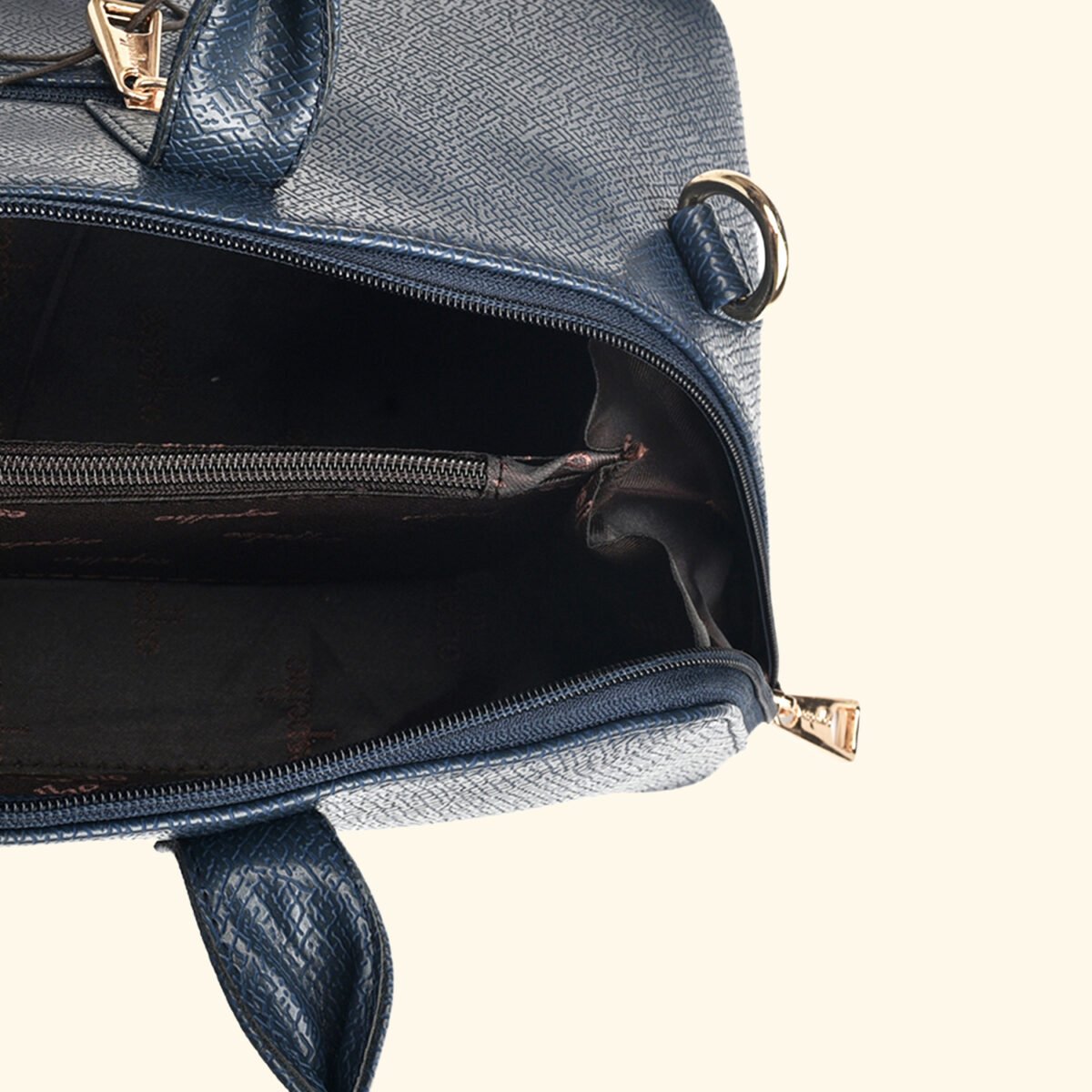 The Midnight Muse” Structured Navy Vegan Handbag - Image 8