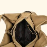 Sandstone Reverie Sculpted Glam Vegan Handbag – A Bold Statement of Feminine Grace - Image 12