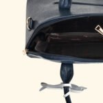 The Midnight Muse” Structured Navy Vegan Handbag - Image 7