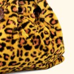 Yellow Wild Muse" Luxe Leopard Print Vegan Fur Tote – Unleash the Fierce in You - Image 3