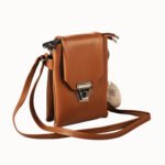 Classic Black Vegan Leather Crossbody Sling Bag – Minimalist, Sleek & Functional