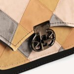 Pastel Patchwork Vegan Leather Crossbody Bag – Trendy, Chic & Versatile - Image 8