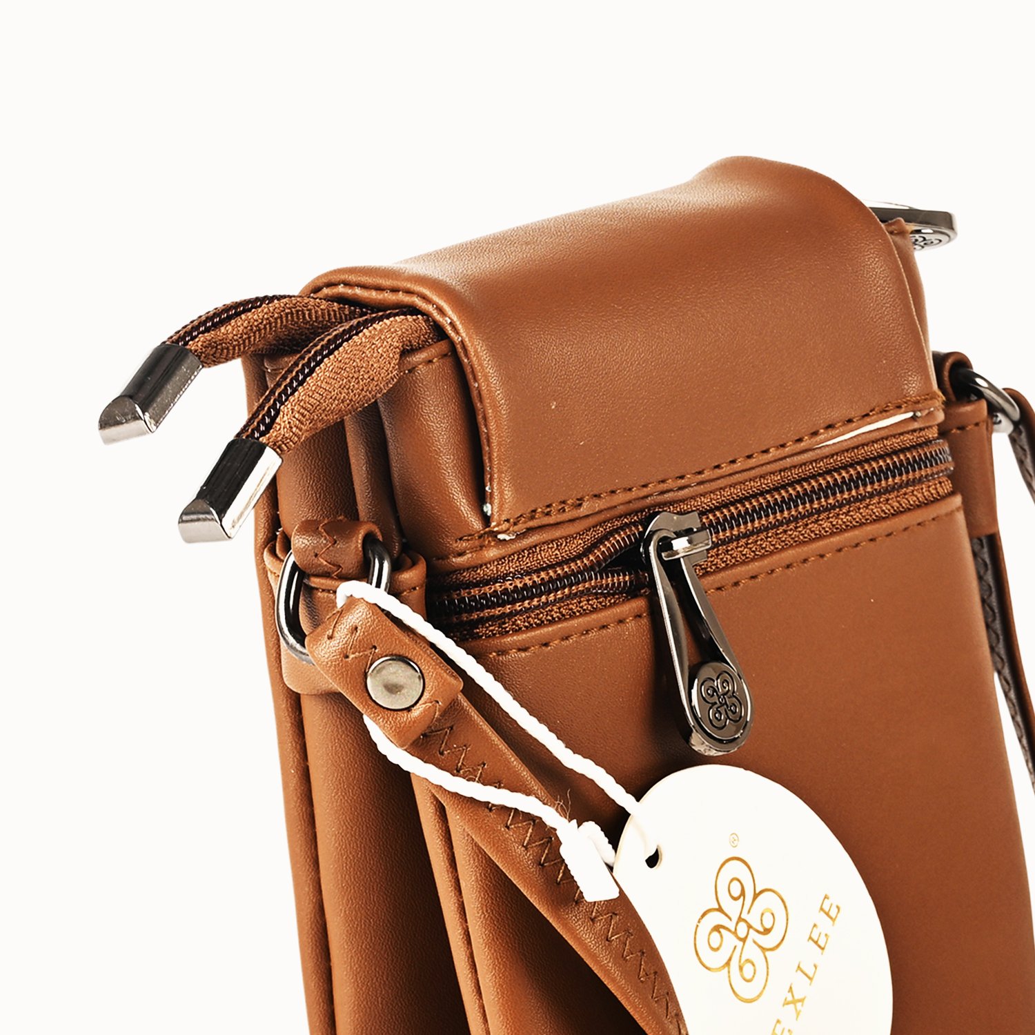 06 Classic Black Vegan Leather Crossbody Sling Bag – Minimalist, Sleek & Functional - Image 6