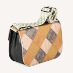 Pastel Patchwork Vegan Leather Crossbody Bag – Trendy, Chic & Versatile - Image 7