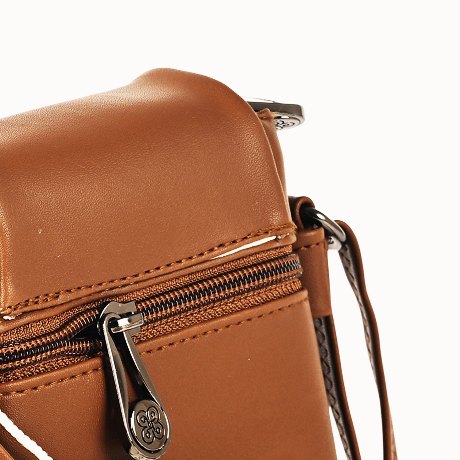 07 Classic Black Vegan Leather Crossbody Sling Bag – Minimalist, Sleek & Functional - Image 7