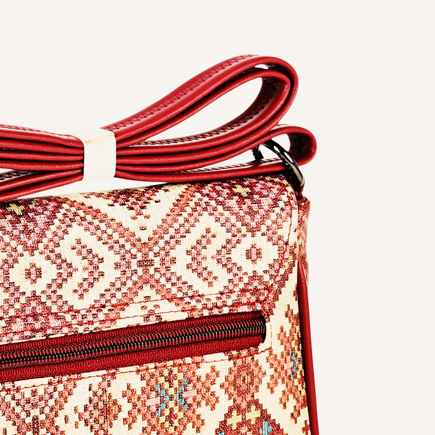 07 Bexlee Ethnic Print Vegan Leather Sling Bag – Stylish & Versatile - Image 10