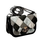 Designer Patchwork Vegan Leather Crossbody Bag – Statement Style for Every Occasion