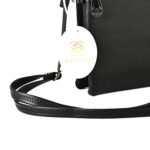 Classic Black Vegan Leather Crossbody Sling Bag – Minimalist, Sleek & Functional - Image 6