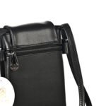 Classic Black Vegan Leather Crossbody Sling Bag – Minimalist, Sleek & Functional - Image 5