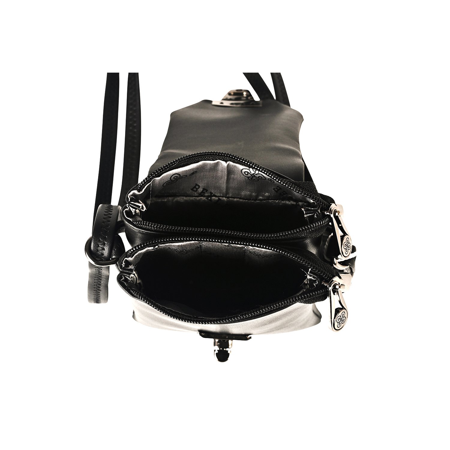13 Classic Black Vegan Leather Crossbody Sling Bag – Minimalist, Sleek & Functional - Image 4