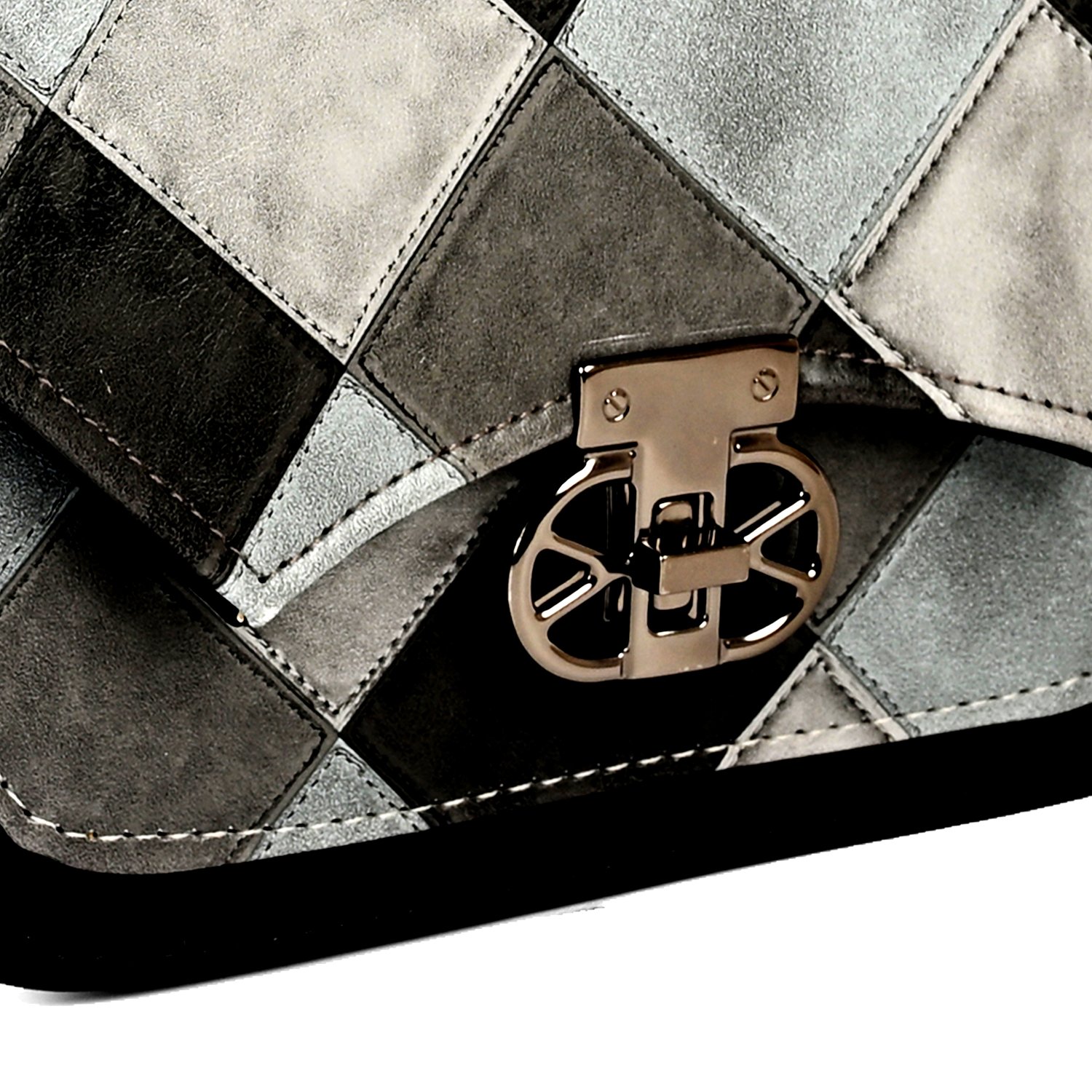 2 Designer Patchwork Vegan Leather Crossbody Bag – Statement Style for Every Occasion - Image 9