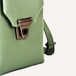 Bexlee Mint Green Vegan Leather Sling Bag – Sleek, Minimal & Everyday-Perfect - Image 9