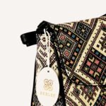 Bexlee Black & Beige Ethnic Pattern Vegan Leather Sling Bag – Stylish, Versatile & Eco-Friendly - Image 9