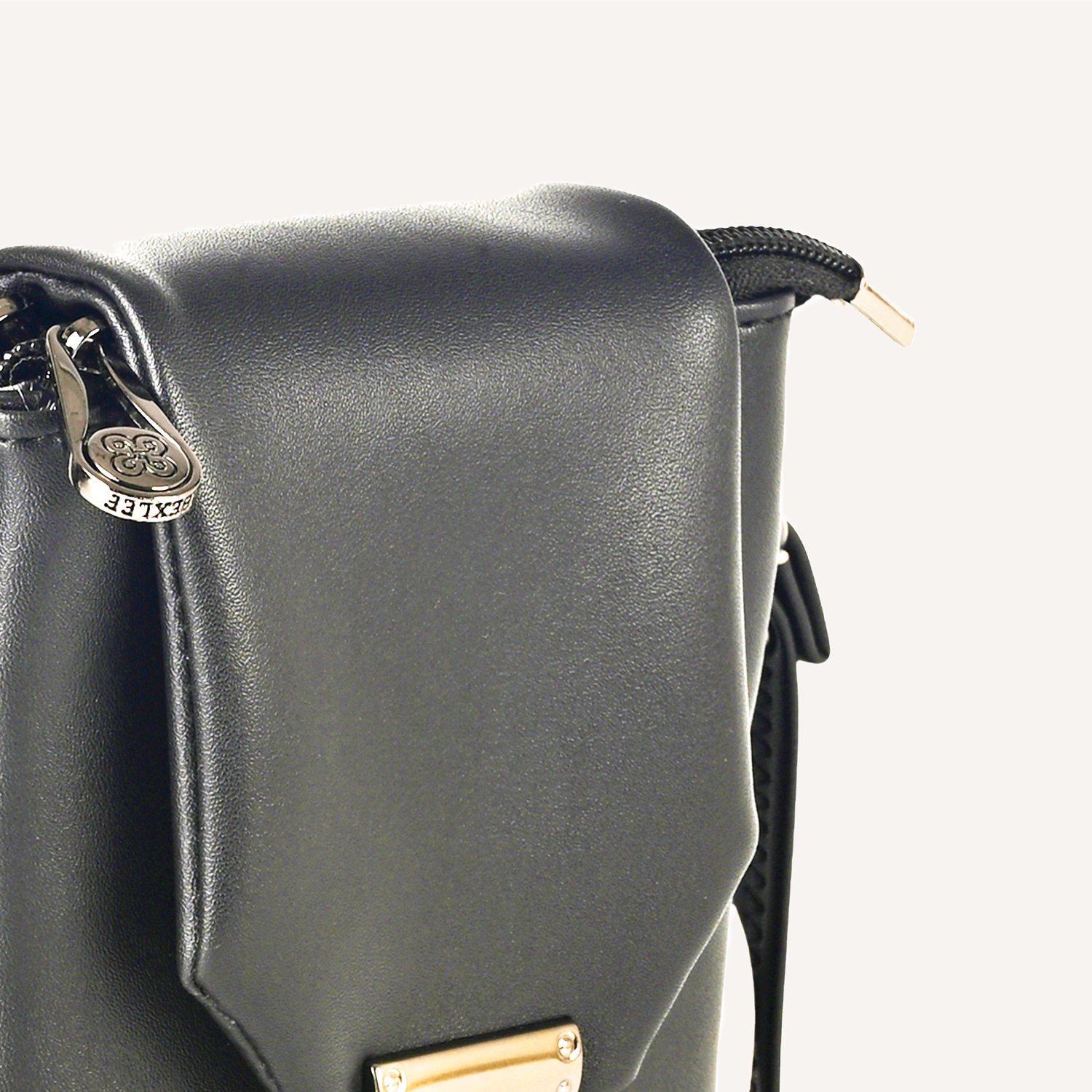 3 Classic Black Vegan Leather Crossbody Sling Bag – Minimalist, Sleek & Functional - Image 13