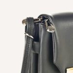 Classic Black Vegan Leather Crossbody Sling Bag – Minimalist, Sleek & Functional - Image 12