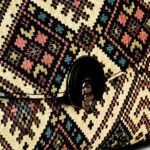 Bexlee Black & Beige Ethnic Pattern Vegan Leather Sling Bag – Stylish, Versatile & Eco-Friendly - Image 8