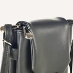 Classic Black Vegan Leather Crossbody Sling Bag – Minimalist, Sleek & Functional - Image 10